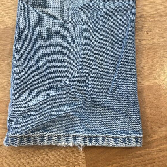 LL Bean Jeans Mens 38x32 Blue Denim Classic Fit Chore Work - Picture 15 of 16
